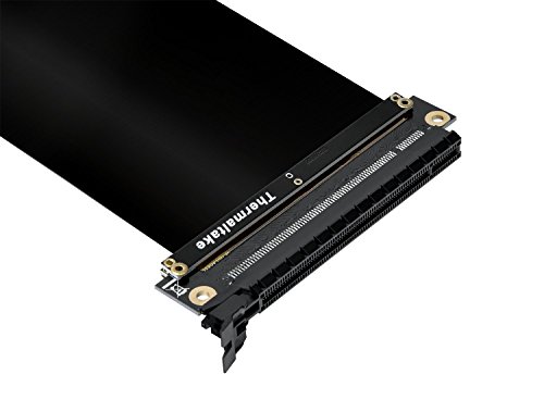 Thermaltake Gaming - Cable Elevador PCI-E 3.0 X16, Tamaño 200 mm, color Negro