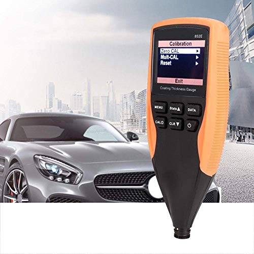 Thickness Gauge Digital Professional Coating Thickness Gauge Digital Coating Thickness Gauge Meter 852E Thickness Gauge 0 to 1250μm (Battery Not Included)