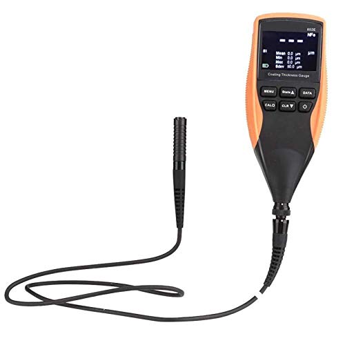 Thickness Gauge Digital Professional Coating Thickness Gauge Digital Coating Thickness Gauge Meter 852E Thickness Gauge 0 to 1250μm (Battery Not Included)