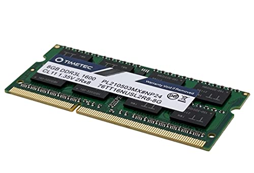 Timetec Hynix IC 8GB DDR3L 1600MHz PC3-12800 Unbuffered Non-ECC 1.35V CL11 2Rx8 Dual Rank 204 Pin SODIMM Portatil Memoria Principal Module Upgrade (8GB)