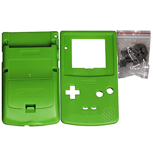 Timorn Completo Vivienda Shell Case Cover Reemplazo para GBC Gameboy Color (Verde)