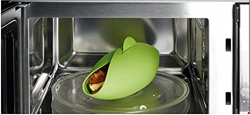 TLEEY Silicone Bread Bowl, Heat Resistant Foldable Cooking Pocke, Foldable Silicone Cooking Pocket, Steamer Basket, Microwave Vegetable Steamer, Loaf Pan