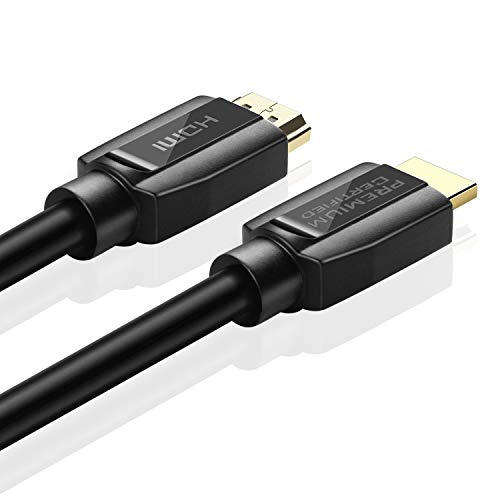 TNP Cable HDMI Premium con Certificación 4K Ultra HD HDR 10 18GBPs, HDMI 2.0, 4K 60Hz, Dolby Vision, Dolby Atmos, Conectores Chapados en Oro para 4K TV OLED, PS4 Pro, Xbox One X Monitor de Juegos 1,8m