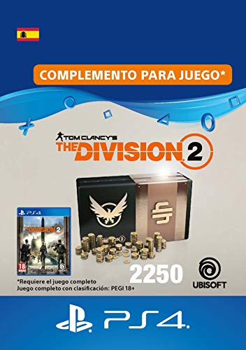 Tom Clancy's The Division 2 - Pack de 2250 créditos premium - 2250 Credits DLC | Código de descarga PSN - Cuenta española