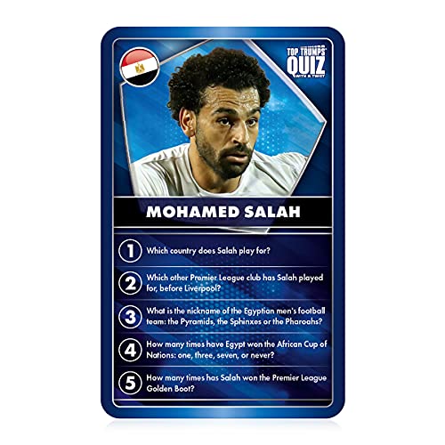 Top Trumps Quiz – World Football Stars Azul, Color Rosso (abgee WM01187-EN1-6)