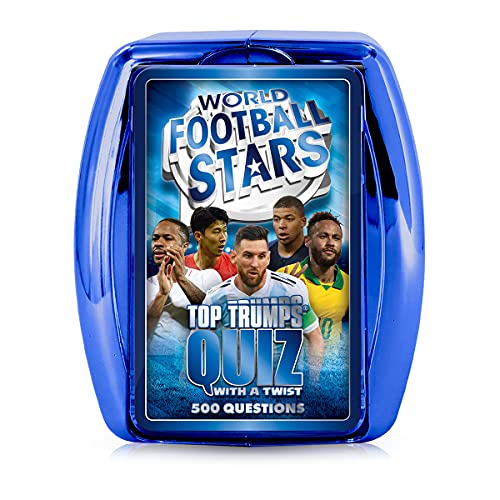 Top Trumps Quiz – World Football Stars Azul, Color Rosso (abgee WM01187-EN1-6)