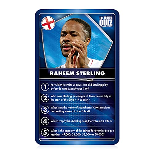 Top Trumps Quiz – World Football Stars Azul, Color Rosso (abgee WM01187-EN1-6)