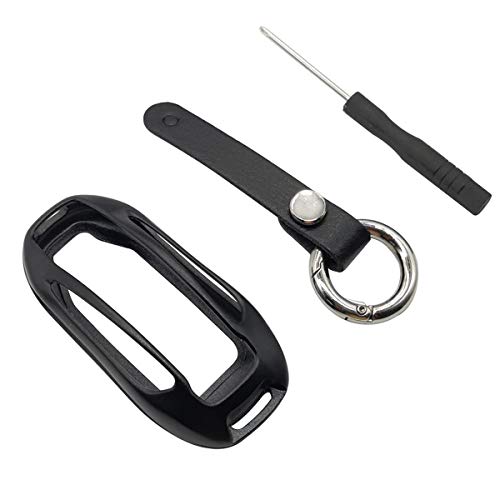 topfit Model X Carcasa de aluminio para coche Funda para llave Soporte para llavero Llavero Llavero para mode X (Black)