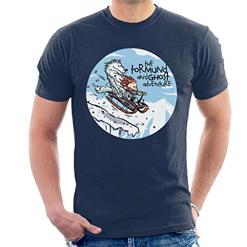 Tormund and Ghost Calvin and Hobbes Mash Up Men's T-Shirt
