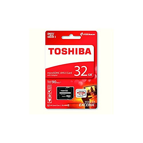 Toshiba Exceria M302-EA - Tarjeta de memoria (MicroSDHC, 32 GB, UHS-I, Class 10), color blanco