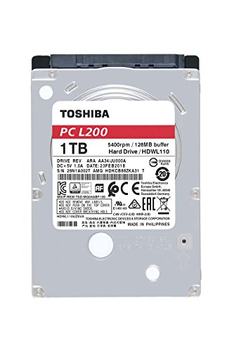 Toshiba L200 - Disco Duro de 1 TB para portátiles/PC (2.5", 7 mm) Multicolor