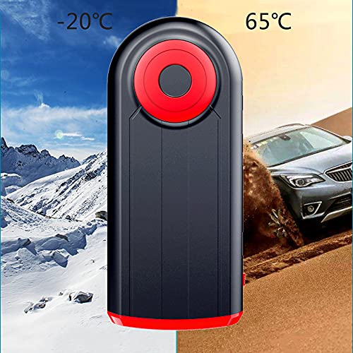 TOTMOX 12 V 12000 mAh Auto batería Booster Jump Starter Pack con abrazaderas, 3 modos de iluminación dual QC 3.0 y puerto USB Arranque de carga rojo y negro