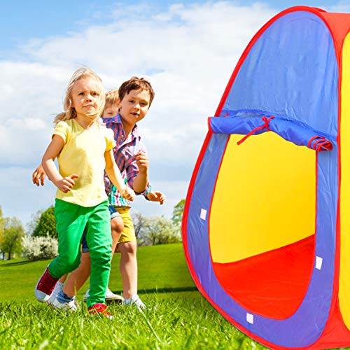 TOYANDONA Tienda de Juegos para Niños con Túnel Interior Al Aire Libre Casa de Juegos Pop up Play Tent Tubo de Rastreo para Niños Niñas