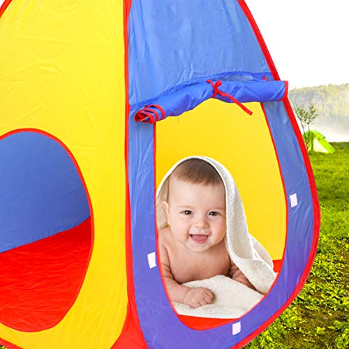TOYANDONA Tienda de Juegos para Niños con Túnel Interior Al Aire Libre Casa de Juegos Pop up Play Tent Tubo de Rastreo para Niños Niñas