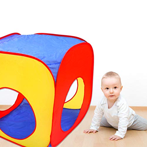 TOYANDONA Tienda de Juegos para Niños con Túnel Interior Al Aire Libre Casa de Juegos Pop up Play Tent Tubo de Rastreo para Niños Niñas