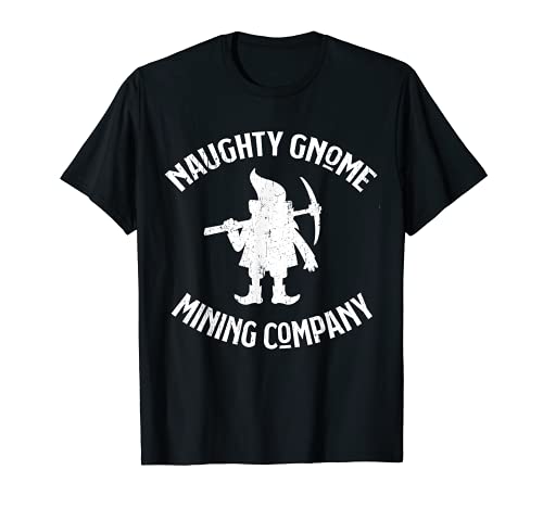 Travieso Gnomo Mining Company Funny Miner Cryptocurrency Camiseta