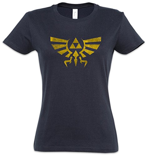 Triforce Vintage Logo Mujer Girlie Women T-Shirt - Legend Link Symbol Game Zelda Triforce Mujer Girlie Women T-Shirt Tamaños S - 5XL