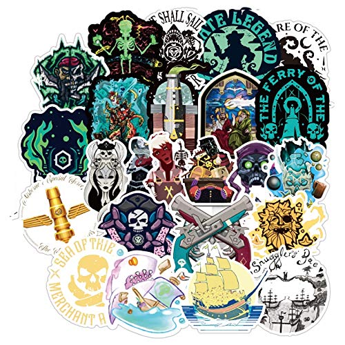 TTBH Cartoon Stickers Sea of Thieves Stickers Pack For Laptop Luggage Book Motorcycle Car Decal Sticker 100Pcs