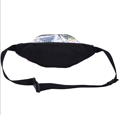 Tulip Fanny Pack,Wildflower Bloom Green Stalk Riñonera Regalo para Intercambio de Elefantes Blancos, Navidad