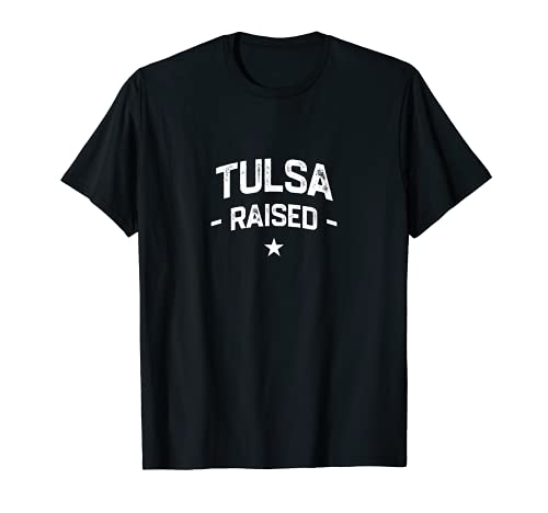 Tulsa levantó Oklahoma Residente OK Local Hometown Ascensor Camiseta