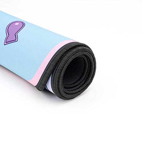 U Core Alfombrilla de ratón con orejas de gato, base de goma antideslizante, para escritorio, fácil de limpiar, para juegos, escritura o trabajo en casa