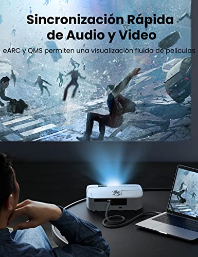 UGREEN 8K HDMI 2.1 Cable, HDMI Macho a Macho 8K@60Hz 48Gbps Alta Velocidad 4K@120Hz UHD, eARC, HDR Dinámico, Dolby Vision, 3D, HDCP 2.3, Compatible con PS5 PS4 Pro Xbox One X PC HDTV Monitor, 2Metros