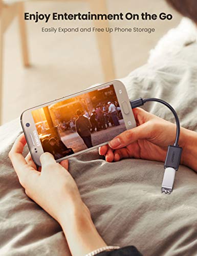 UGREEN Cable OTG Micro USB Android, Adaptador Micro USB 2.0 OTG Macho a Hembra Convertidor Compatible con Tablet Galaxy S7 A7 Tab S2 BQ Aquaris M10, Teléfono Móvil, Cámara dji Spark, Grabadora de DV