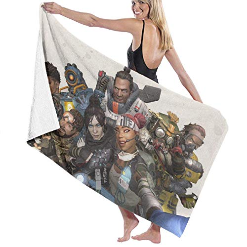 ULNIKU-T Apex Legends 4 Toalla de Playa Ultra Absorbent Microfiber Toalla de baño Picnic Mat for Men Women Kids