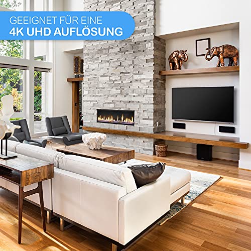 Ultra HDTV Premium – 10m 4K Cable HDMI 2.0b | 4K/60Hz (sin interferencias), HDR, 3D, ARC, Ethernet