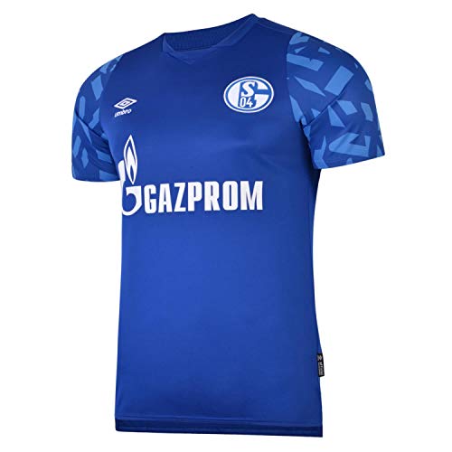 UMBRO 2019-2020 Schalke Home Football Soccer T-Shirt Camiseta (Kids)
