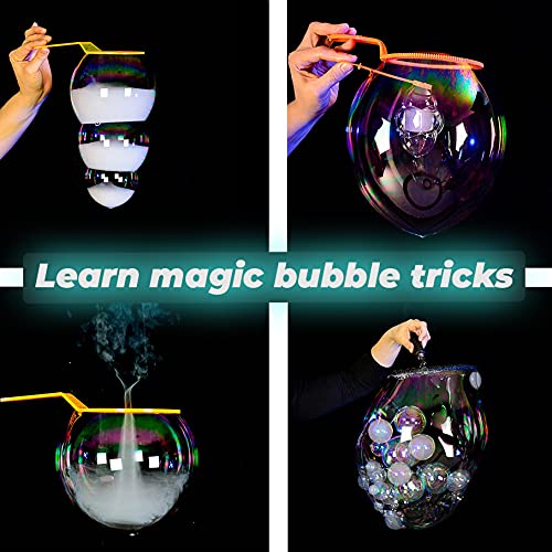 Uncle Bubble Bubble Concentrate Solution 355 mililitros (12 onzas líquidas), concentrado de 1:9 + libro de burbujas de arte de soplar
