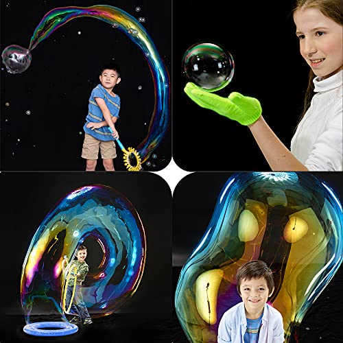 Uncle Bubble Bubble Concentrate Solution 355 mililitros (12 onzas líquidas), concentrado de 1:9 + libro de burbujas de arte de soplar