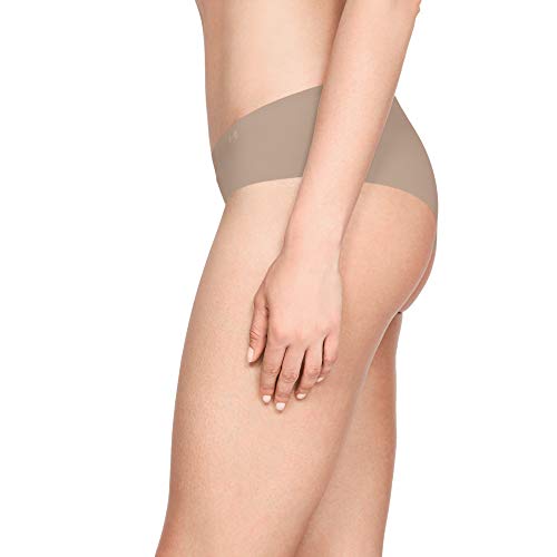 Under Armour PS Hipster 3Pack Ropa Interior, Mujer, Marrón (Nude/Nude/Nude 295), M