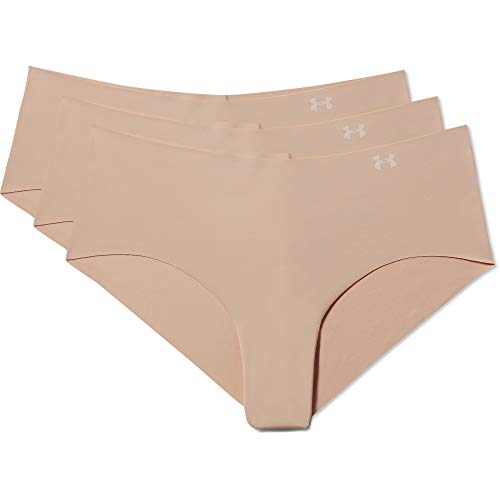 Under Armour PS Hipster 3Pack Ropa Interior, Mujer, Marrón (Nude/Nude/Nude 295), M