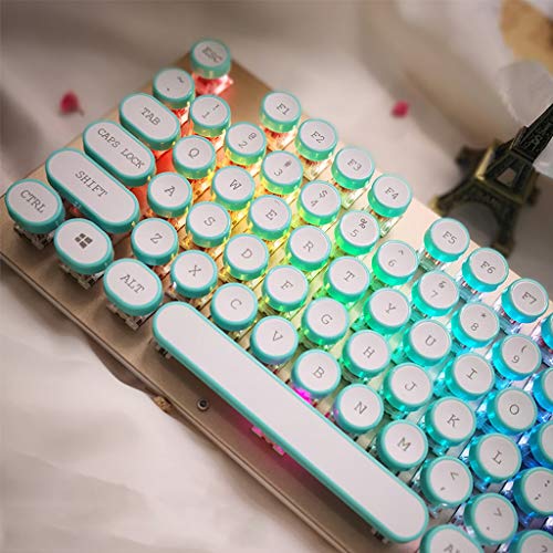 UNF 108 Teclas DIY Keycap, Retro Steam Punk Máquina de Escribir Teclado mecánico