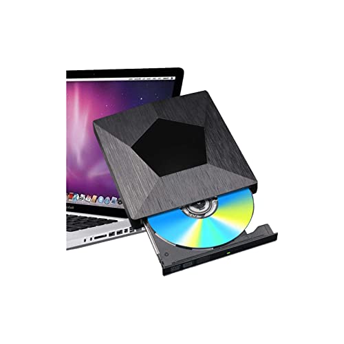 Unidad Externa de portátil USB 3.0 Type-C Unidad de Disquete Externa grabadora portátil Delgada Lector de Lector óptico para PC,Laptop,Notebook,PC móvil,PC Desktop