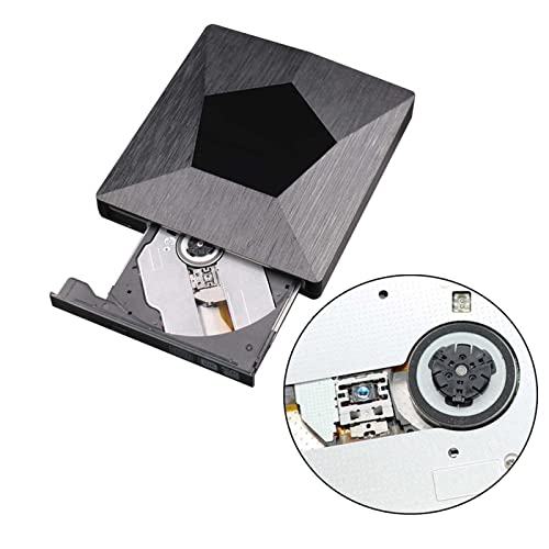 Unidad Externa de portátil USB 3.0 Type-C Unidad de Disquete Externa grabadora portátil Delgada Lector de Lector óptico para PC,Laptop,Notebook,PC móvil,PC Desktop