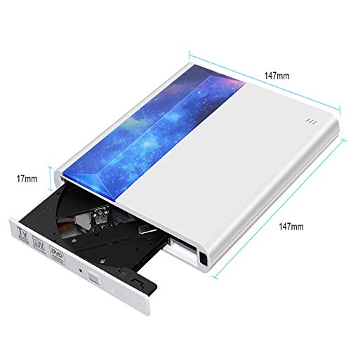 Unidad óptica DVD externa Unidades ópticas compatibles con conexión de TV con USB 3.0 y interfaz tipo C Control remoto para portátil PC de escritorio