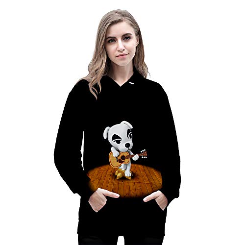 Unisex Animal Crossing: New Horizons Camiseta Casual Sudadera con Capucha de Manga Larga Hoodie