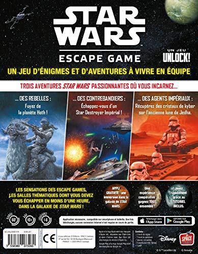 Unlock! Star Wars Asmodee - Juego de mesa, cooperativo, de escape, con aplicación (versión en francés)
