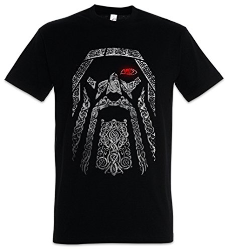 Urban Backwoods Odhin IV Camiseta De Hombre T-Shirt Negro Talla 3XL