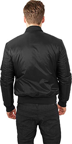 Urban Classics Basic Bomber Jacket, black, M para Hombre