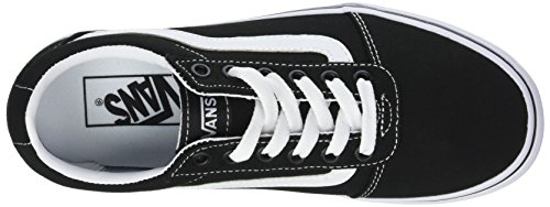 Vans Ward Platform Canvas Zapatillas Mujer, Negro (Canvas) Black/White 187), 40 EU (6.5 UK)