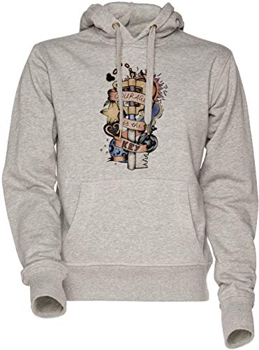 Vendax Courage Is The Key Unisexo Sudadera con Capucha Gris