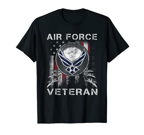 Veteran US Air Force Shirt USAF - Camiseta de regalo vintage para hombre Camiseta