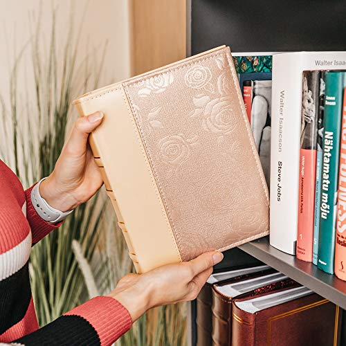 Victoria Collection - Álbum de fotos de 15 x 10 cm, diseño estético para 200 fotos de tamaño 4 x 6 cm, fácil de usar con bolsillos duraderos y espacio extra para Memos