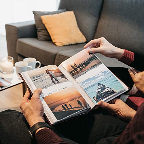 Victoria Collection - Álbum de fotos de 15 x 10 cm, diseño estético para 200 fotos de tamaño 4 x 6 cm, fácil de usar con bolsillos duraderos y espacio extra para Memos