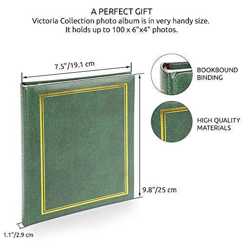 Victoria Collection Álbum de fotos, Green, 100 Imágenes
