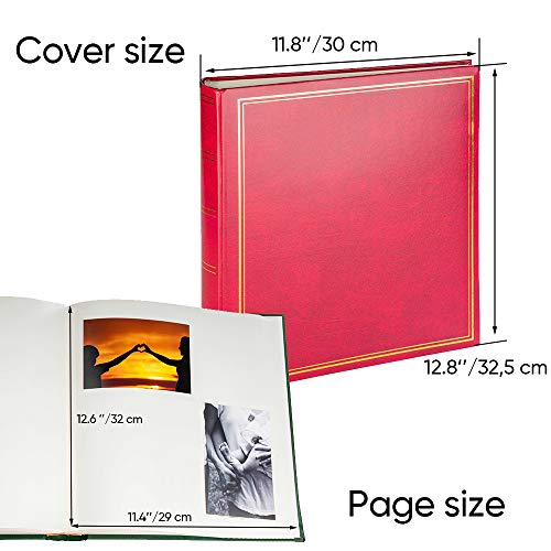 Victoria Collection Álbum de fotos, rojo, 100 páginas