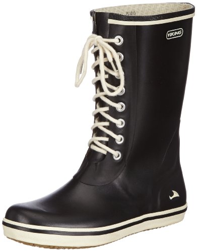Viking Retro Light - Botas Antideslizantes de goma mujer, Negro, 33